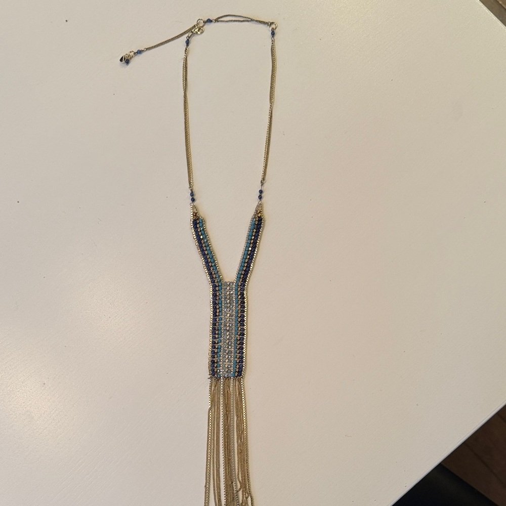 Nakamol Blue and Gold Layered Necklace